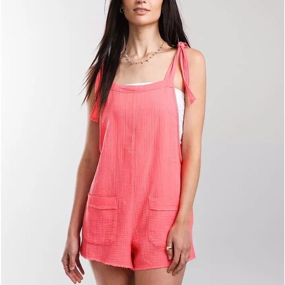 Nwt womens billabong girl on the run jumper in pink (coral) sz large - Picture 1 of 8